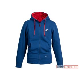 Honda Kék Zipzáras Kapucnis Pulóver