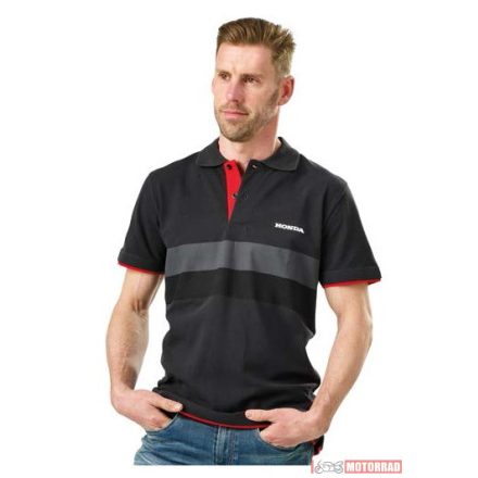 HONDA  Férfi póló, fekete